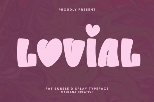 Lovial Fat Bubble Display Typeface Font Download