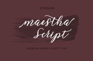 Maestha Fonts Font Download