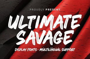 Ultimate Savage - Brush Font Download