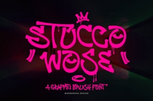 Stucco Wose Graffiti Font Font Download
