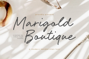 Marigold Boutique - Modern Handwritten Font TT Font Download