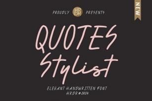 Quotes Stylist Font Download