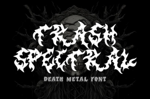 Trash Spectral - Death Metal Font Font Download