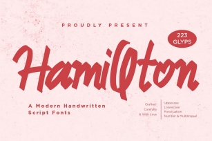 Hamillton - Handwritten Script fonts Font Download