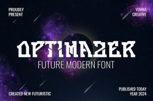 Optimazer - Future Modern Font Font Download