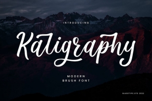Kaligraphy - Modern Lettering Font Font Download