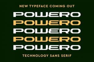 Powero Futuristic Typeface Font Download