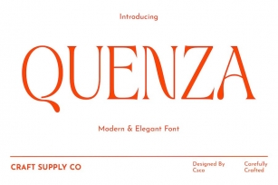 Quenza â€“ Modern Serif Font Download