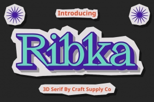 Ribka 3D Font Download