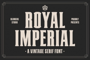 Royal Imperial a Vintage College Font Font Download