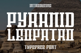 Pyramid Leopatro - Display Font Font Download