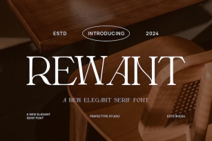 Rewant Elegant Serif Font Typeface Font Download