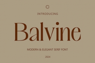 Balvine â€“ Serif Typeface Font Download