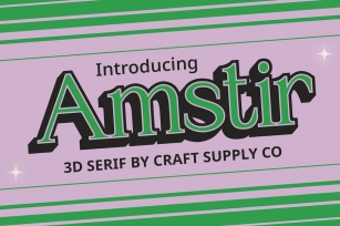 Amstir 3D Font Download