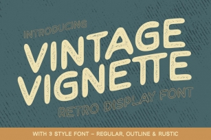 Vintage Vignette Font Download