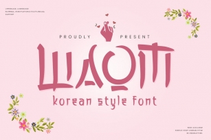 Waom - Korean Style Font Font Download