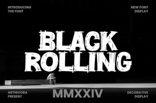 Black Rolling - Decorative Display Font Font Download