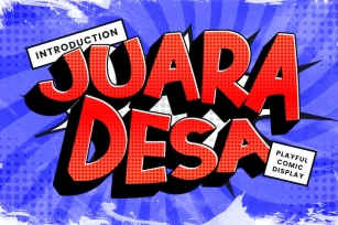 JUARA DESA - Playfull Comic Display Font Font Download