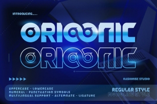 Orioonic - Y2K Futuristic Font Font Download