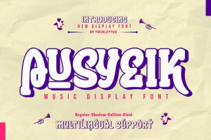 Ausyeik - Display Font Font Download