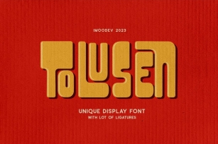 Tolusen - Unique Display Font Font Download