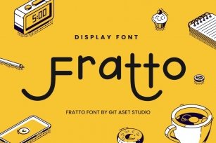 Fratto - Display Playful font Font Download