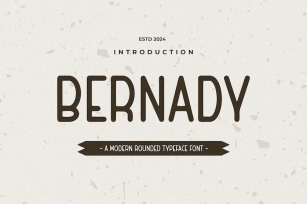 BERNADY - A Round Typeface Font Font Download