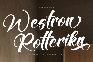 Westron Rotterika Modern Calligraphy Font Font Download