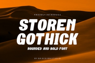 Storen Gothick - Condensed & Rounded Font Font Download