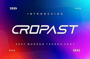 Cropast - Modern Techno Font Font Download