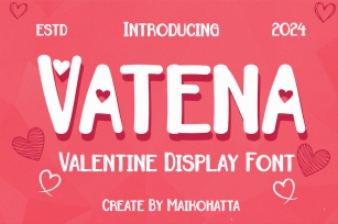Vatena - Falentine Display Font Font Download
