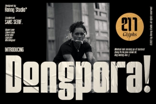 Dongpora - Condensed Sans Serif Font Download