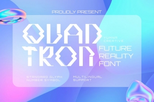 Quadtron - Future Reality Font Font Download