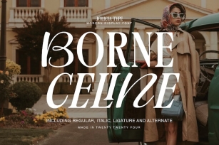 Borne Celine | Modern Display Font Font Download