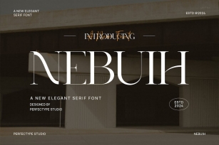 Nebuih Elegant Serif Font Typeface Font Download