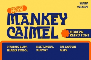 Mankey Caimel - Modern Retro Font Font Download