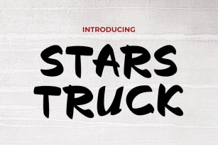Stars Truck - Urban Modern Graffiti Font Font Download