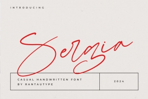 Sergia Casual Handwritten Font Font Download