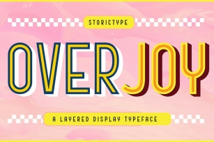 Overjoy - Layered Display Font Download