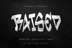 Raised - Graffiti Font Font Download