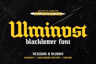 Ulminost - Blackletter Font Font Download