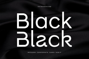 Black - Modern Corporate Sans Serif Font Download
