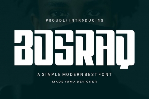 Bosraq - Logotype Display Font Font Download