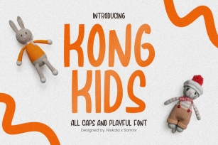 KongKids - A Modern Playful Handwritten Font Font Download