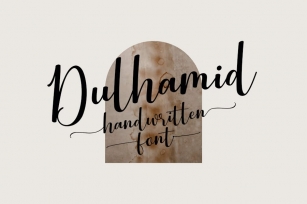 Dulhamid Handwritten Font Font Download