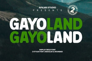 Gayo Land - Display Bold Font Font Download