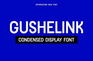 GUSHELINK Condensed Display Font Font Download