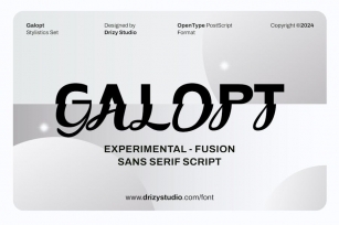 Galopt - Experimental Fusion Font Font Download