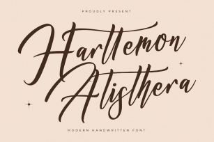 Harttemon Alisthera Modern Handwritten Font Font Download