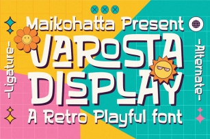 Varosta Display - Retro Playful Font Download
